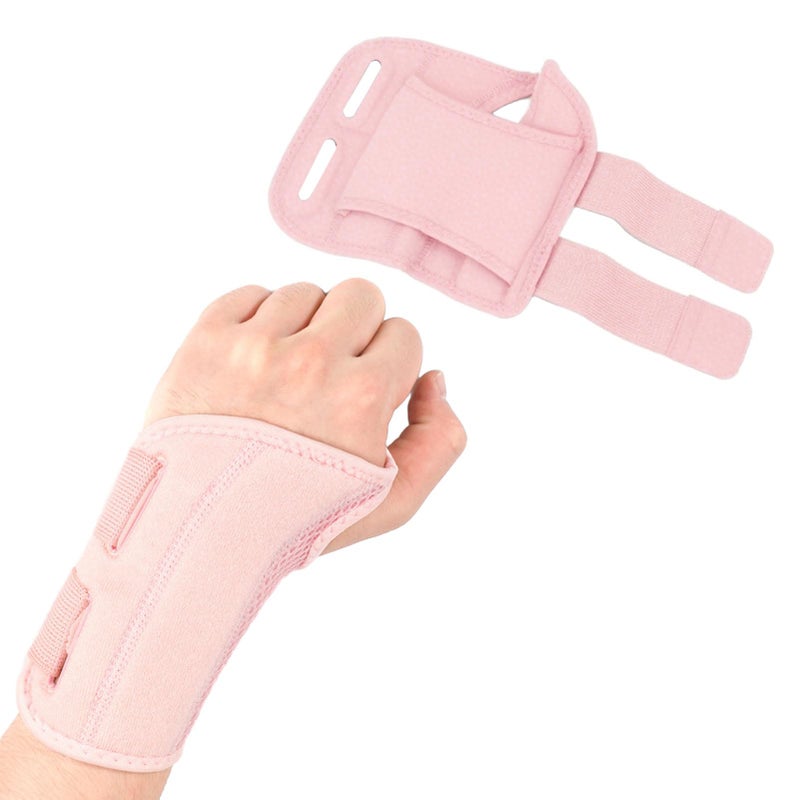 Thumb and Wrist Splint, 1 PCS Right Hand Wrist and Thumb Splint/Support Right Hand, Wrists Thumbs Splinst for Arthritis,Carpal Tunnel Pain Relief (Pink)